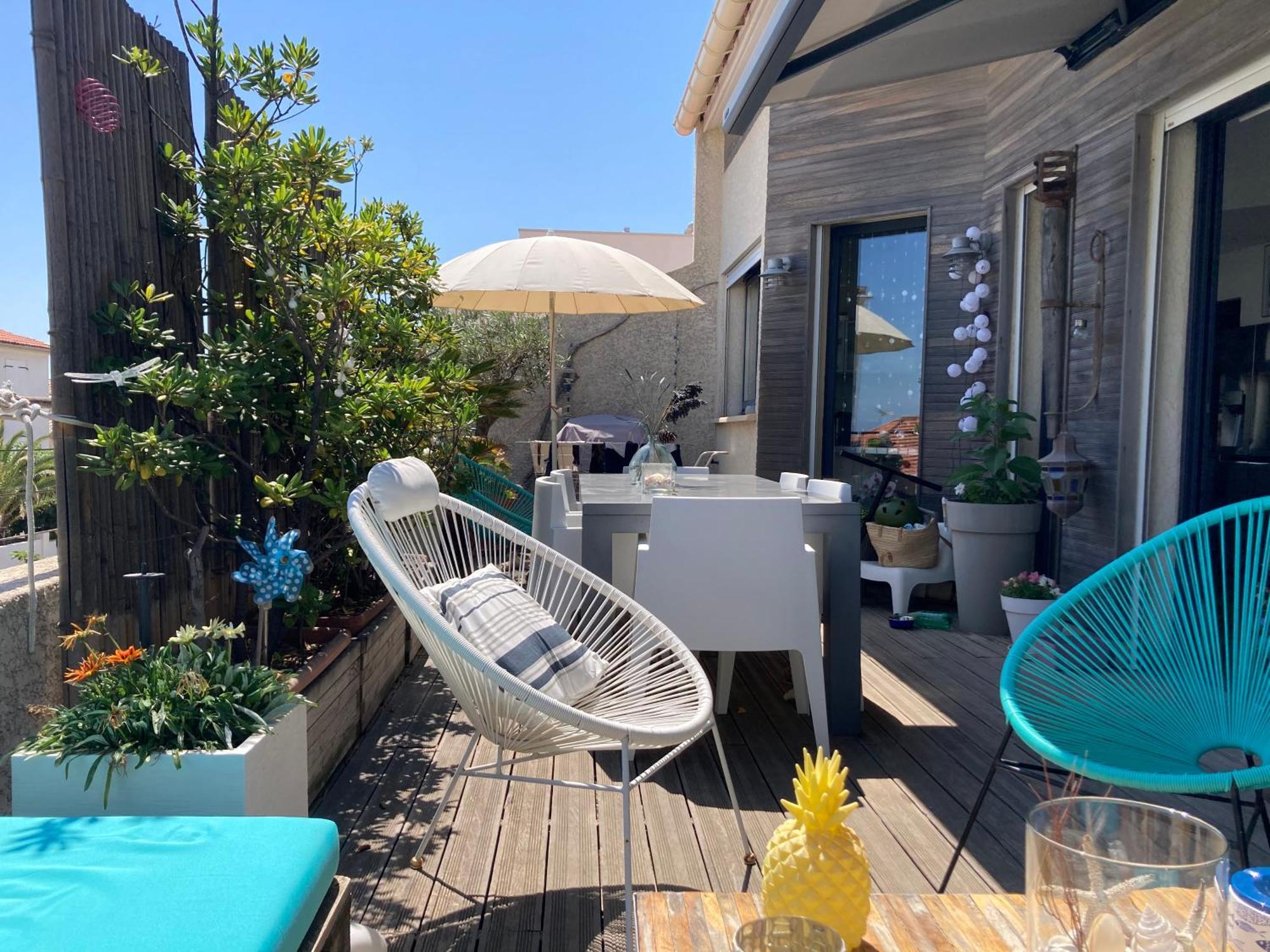 Duplex 105 M2 Vue Mer, Terrasse 30M2 Mauguio Bagian luar foto